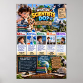 Wat doen wetenschappers poster (Voorkant)