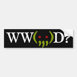 Wat doet Cthulhu? v2-sticker Bumpersticker