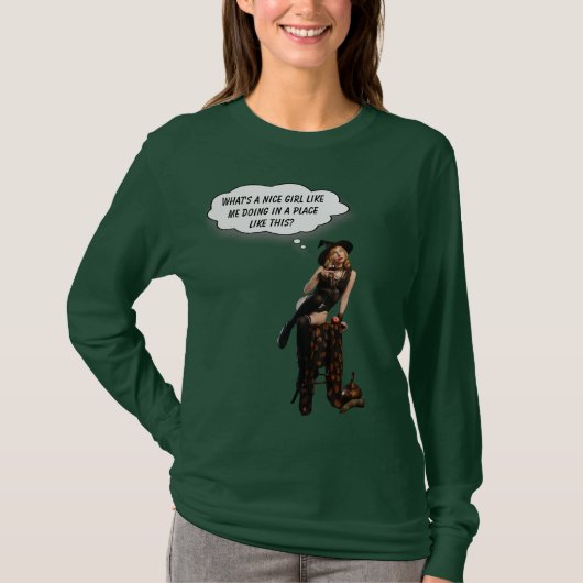 Wat doet een mooi meisje als ik op zijn plaats? t-shirt (Voorkant)