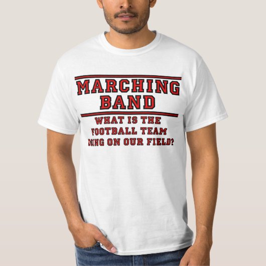 Wat doet het Football team op ons terrein? T-shirt (Voorkant)