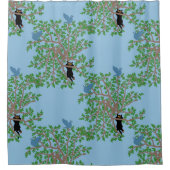 Wat doet hij? douchegordijn (Voorkant)