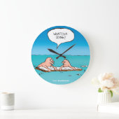 Wat doet u? Funny Shipwreck Cartoon Grote Klok (Huis)