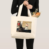"Wat doet u?" Grote Tote Bag (Voorkant (product))