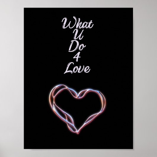 Wat doet u met 4 liefde? poster (Voorkant)