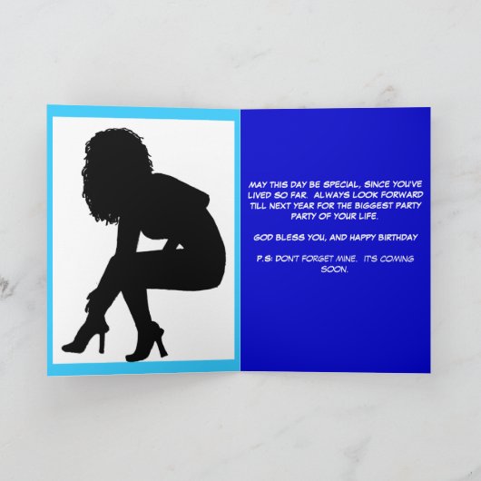 Wat doet u met uw leven? , GELUKKIGE GEBOORTE… Kaart (Binnen)