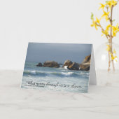 Wat door ons heen beweegt is, Condoleance Kaart (Gele Bloem)