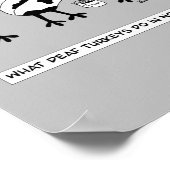 Wat Dove Turkeys doen in het Poster van november (Hoek)