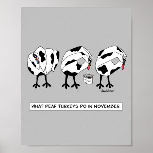 Wat Dove Turkeys doen in het Poster van november