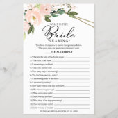 Wat Draagt De Bruid Spel Roze Blush Flyer (Voorkant)