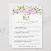 Wat Draagt De Bruid Spel Wildflower Kaart (Voorkant)