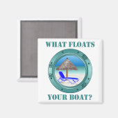 Wat drijft je boot? magneet (Voorkant / Achterkant)