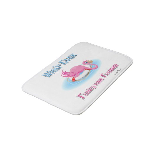 Wat drijft je Flamingo 3? Badmat (Gekanteld)