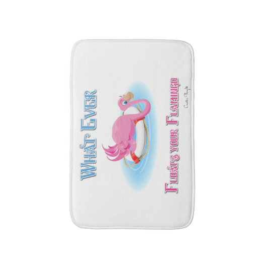 Wat drijft je Flamingo 3? Badmat (Voorkant Verticaal)