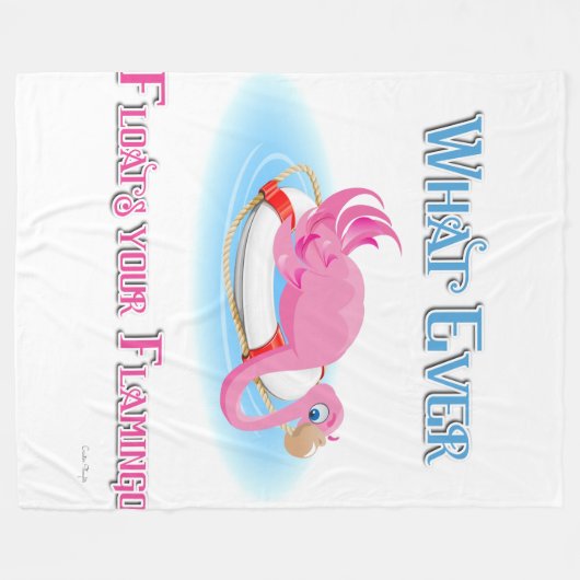 Wat drijft je Flamingo 3? Fleece Deken (Voorkant (Horizontaal))