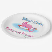 Wat drijft je Flamingo 3? Papieren Bordje (Gekanteld)