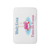 Wat drijft je Flamingo? Badmat (Voorkant Verticaal)