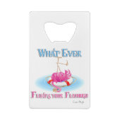 Wat drijft je Flamingo? Creditkaart Flessenopener (Achterkant)