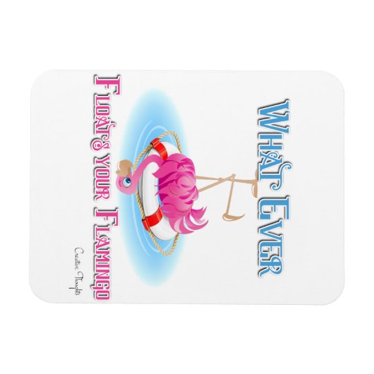 Wat drijft je Flamingo? Magneet (Horizontaal)