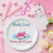 Wat drijft je Flamingo? Papieren Bordje (Feest)