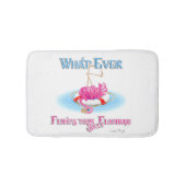 Wat drijft je Gekke Flamingo ook uit Badmat (Voorkant)