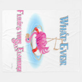 Wat drijft je Gekke Flamingo ook uit Fleece Deken (Voorkant (Horizontaal))