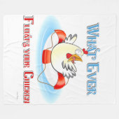 Wat drijft je kip 2? fleece deken (Voorkant (Horizontaal))