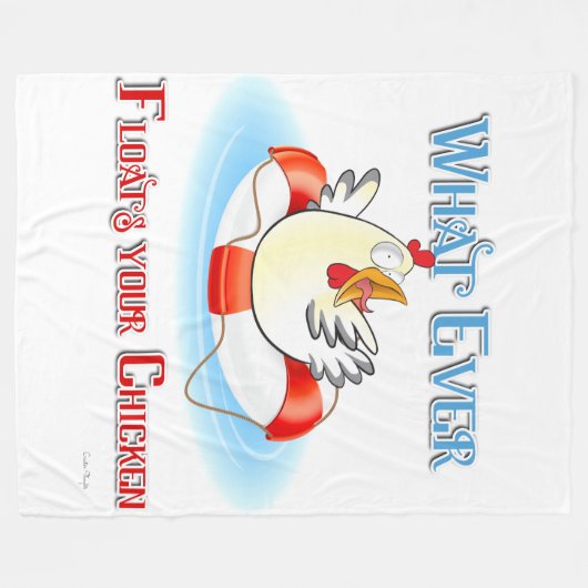 Wat drijft je kip 2? fleece deken (Voorkant (Horizontaal))