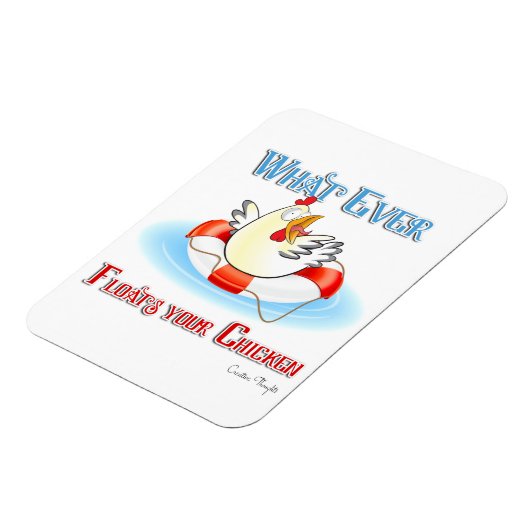 Wat drijft je kip 2? magneet (Linkerzijde)