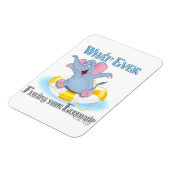 Wat drijft je olifant? magneet (Linkerzijde)