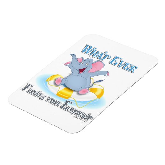 Wat drijft je olifant? magneet (Linkerzijde)