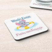 Wat drijft je olifant uit 3 drankjes onderzetter (Linkerzijde)