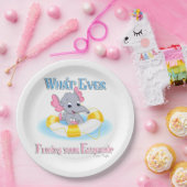 Wat drijft je olifant uit 3 papieren bordje (Feest)