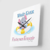 Wat drijft je olifant uit 3 vierkante klok (Hoek)