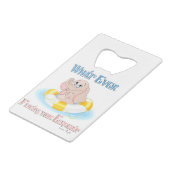 Wat drijft je olifant uit 4 creditkaart flessenopener (Voorkant Gekanteld)