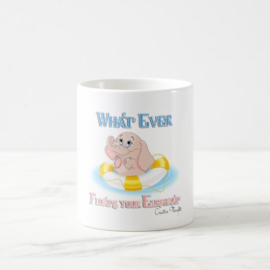 Wat drijft je olifant uit 4 koffiemok (Center)