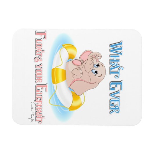 Wat drijft je olifant uit 4 magneet (Horizontaal)