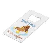 Wat drijft je paard 2 creditkaart flessenopener (Achterkant Gekanteld)