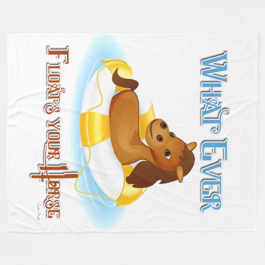 Wat drijft je paard 2 fleece deken (Voorkant (Horizontaal))