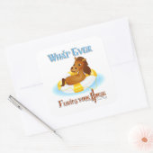 Wat drijft je paard 2 vierkante sticker (Envelop)