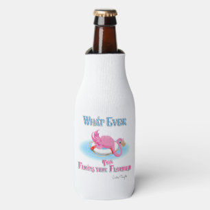 Wat drijft je roze flamingo? flesjeskoeler