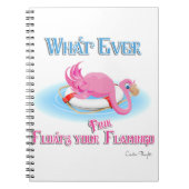 Wat drijft je roze flamingo? notitieboek (Voorkant)