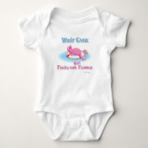Wat drijft je roze flamingo? romper