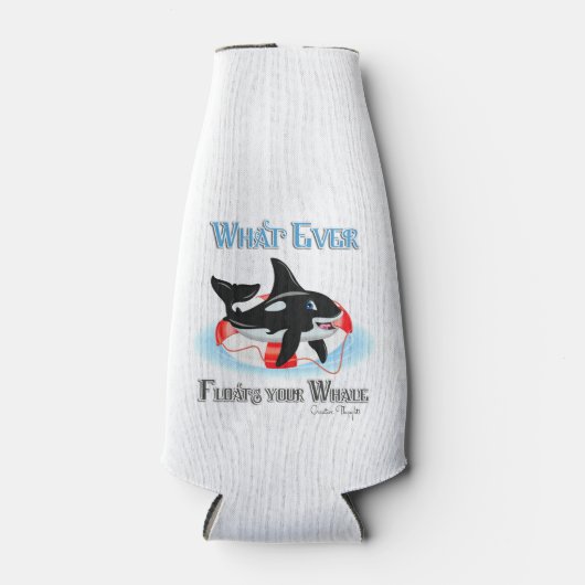 Wat drijft je walvis 2? flesjeskoeler (Voorkant)