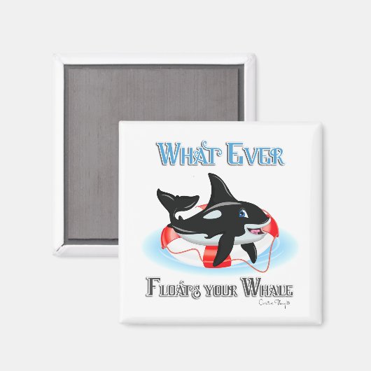 Wat drijft je walvis 2? magneet (Voorkant / Achterkant)