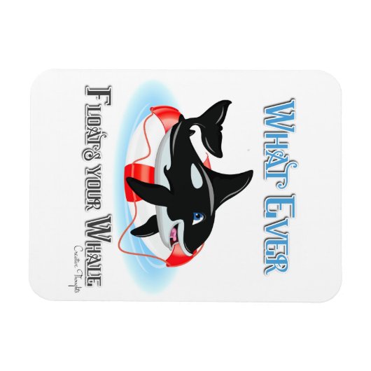 Wat drijft je walvis 2? magneet (Horizontaal)