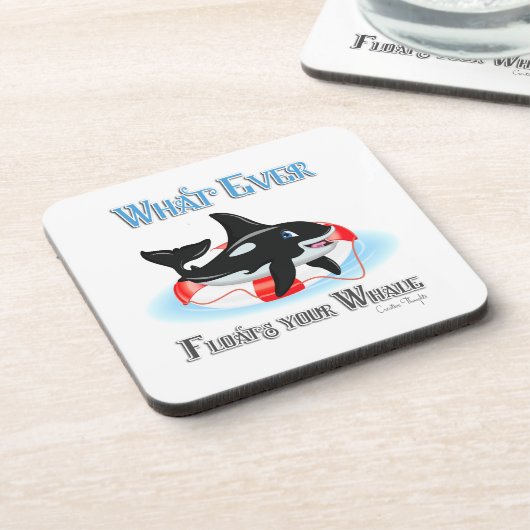 Wat drijft je walvis 2? onderzetter (Linkerzijde)