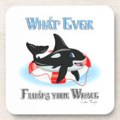 Wat drijft je walvis 2? onderzetter (Voorkant)