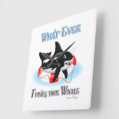 Wat drijft je walvis 2? vierkante klok (Hoek)