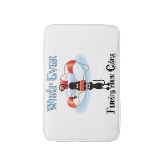 Wat drijft ooit je katten 2 badmat (Voorkant Verticaal)