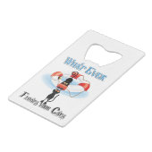 Wat drijft ooit je katten 2 creditkaart flessenopener (Achterkant Gekanteld)